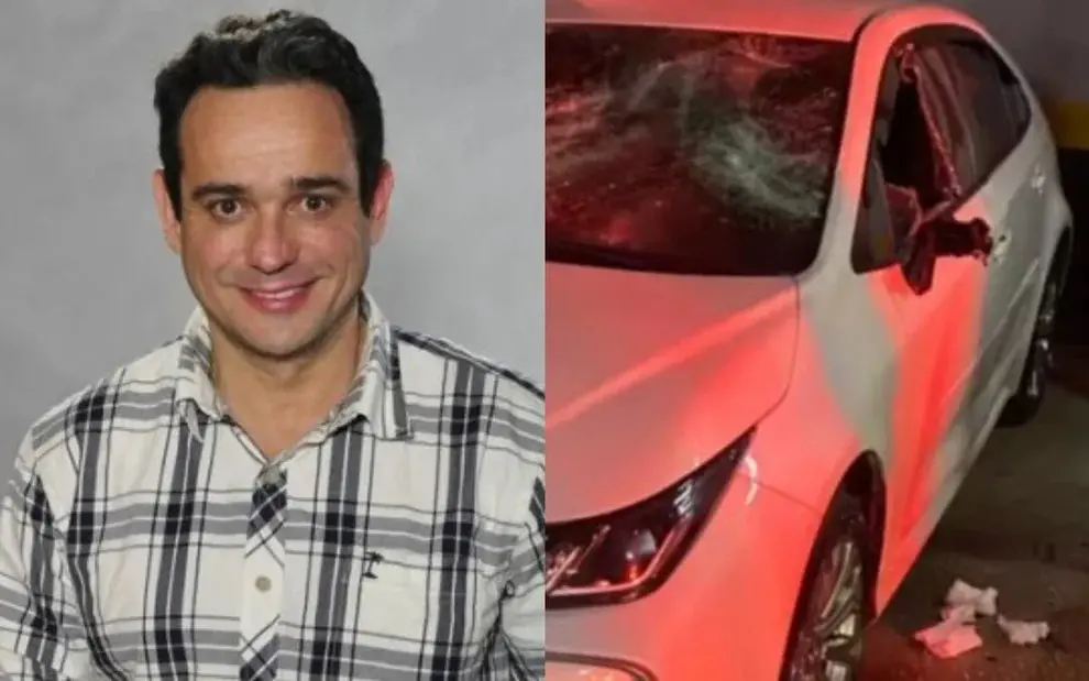 Imagem da notícia: Ex-esposa de ator Hugo Gross destrói carro e portão de garagem de condomínio