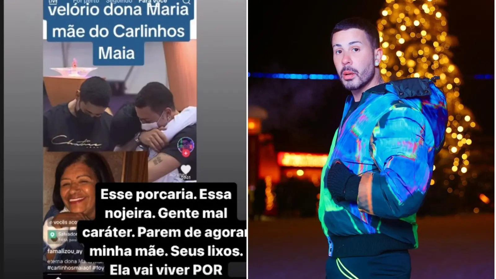 Imagem da notícia: Carlinhos Maia desabafa após ser vítima de fake news sobre velório da mãe: 'Coisa maldosa e absurda'