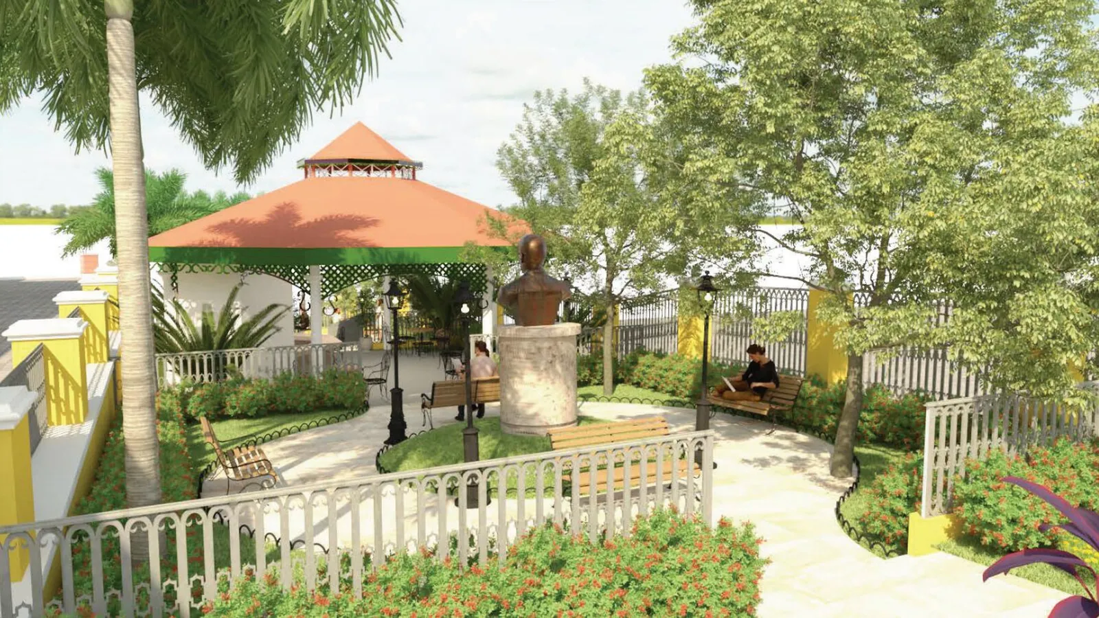 Praça ficará localizada no calçadão próximo à Igreja do Rosário, no Centro de Fortaleza