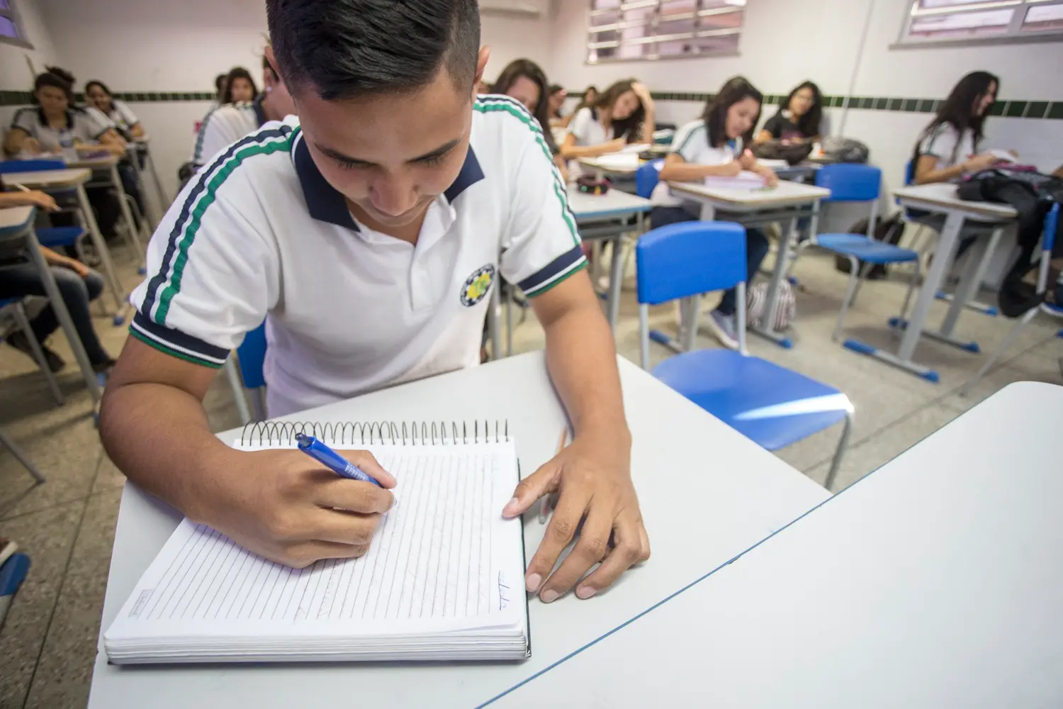 Imagem da notícia: Ceará é o estado com maior participação de estudantes da rede pública no Enem 2023