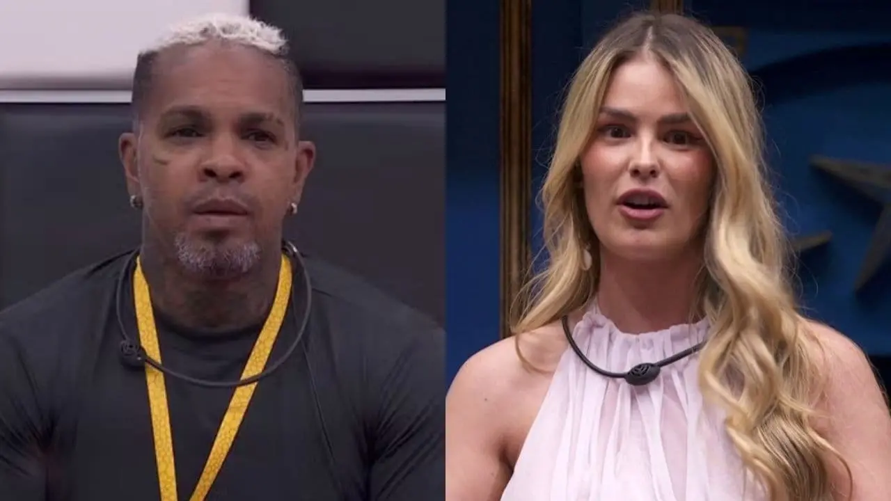 Imagem da notícia: Rodriguinho diz que Yasmin Brunet terá 'mordaça' após modelo falar de compulsão alimentar no BBB 