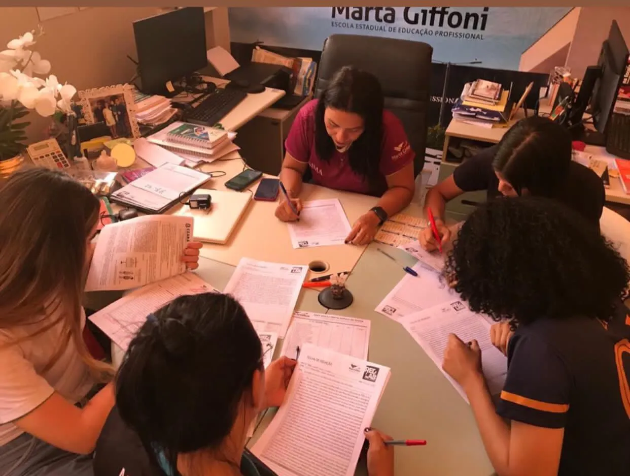 Área interna da Escola de Educação Profissional Marta Maria Giffoni de Sousa