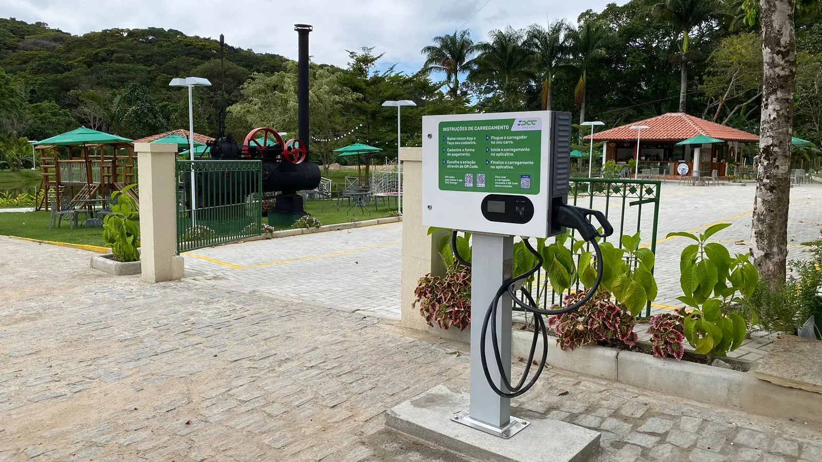 Imagem da notícia: Guaramiranga ganha primeiras estações de carregamento para carros elétricos