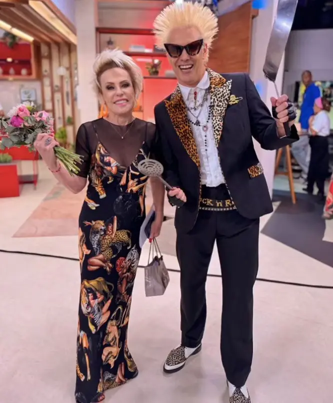 Imagem da notícia: Supla e Ana Maria usam look parecidos no ‘Mais Você’ e viralizam