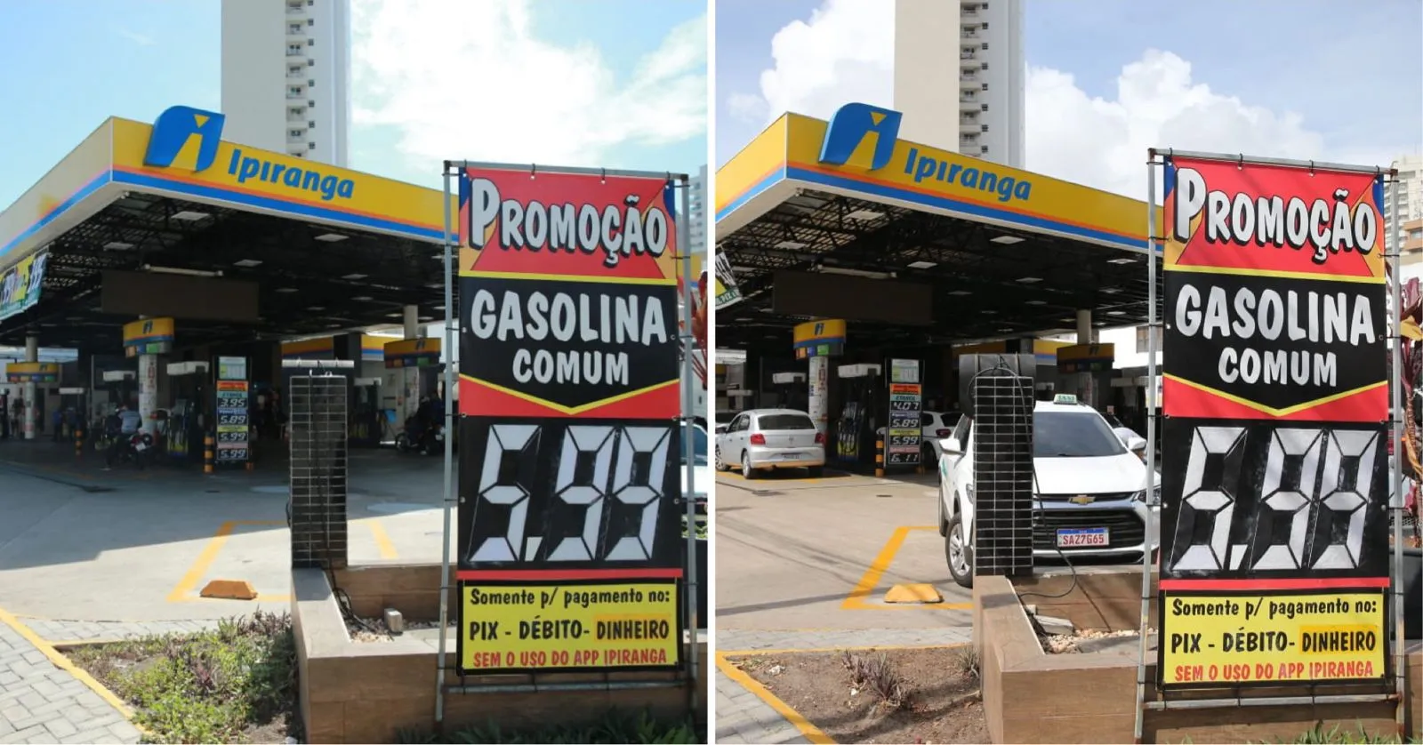 Posto localizado no cruzamento entre a Av. Santos Dumont x a Av. Barão de Studart