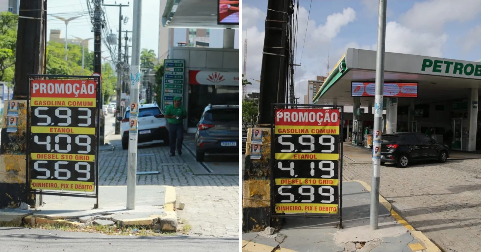 Posto localizado entre a Av. Desembargador Moreira e a R. Tomás Acioli