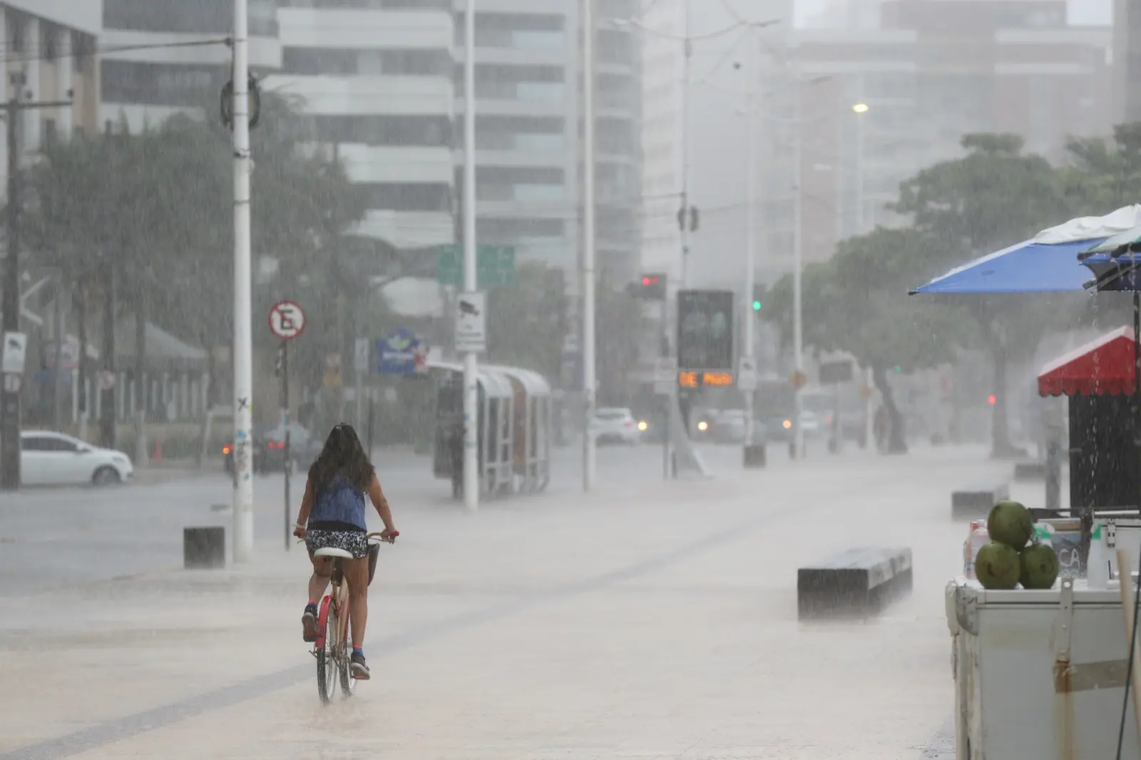 Imagem da notícia: Chuvas banham Fortaleza e mais 80% das cidades do CE em 24 horas; veja previsão para fim de semana