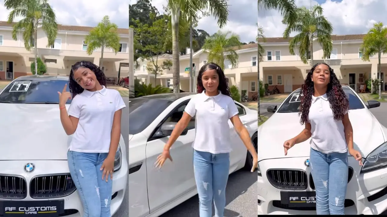 Imagem da notícia: Influenciadora digital de 12 anos compra carro de R$ 500 mil