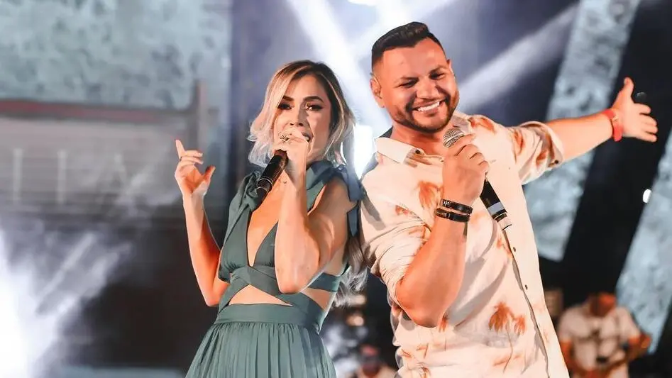 Imagem da notícia: Mirella e Lenno retornam aos vocais da banda Desejo de Menina; assista