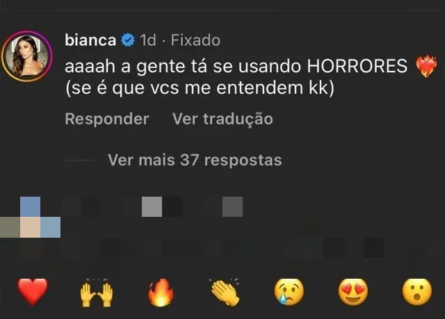 A influenciadora comentou sobre o assunto nas redes sociais