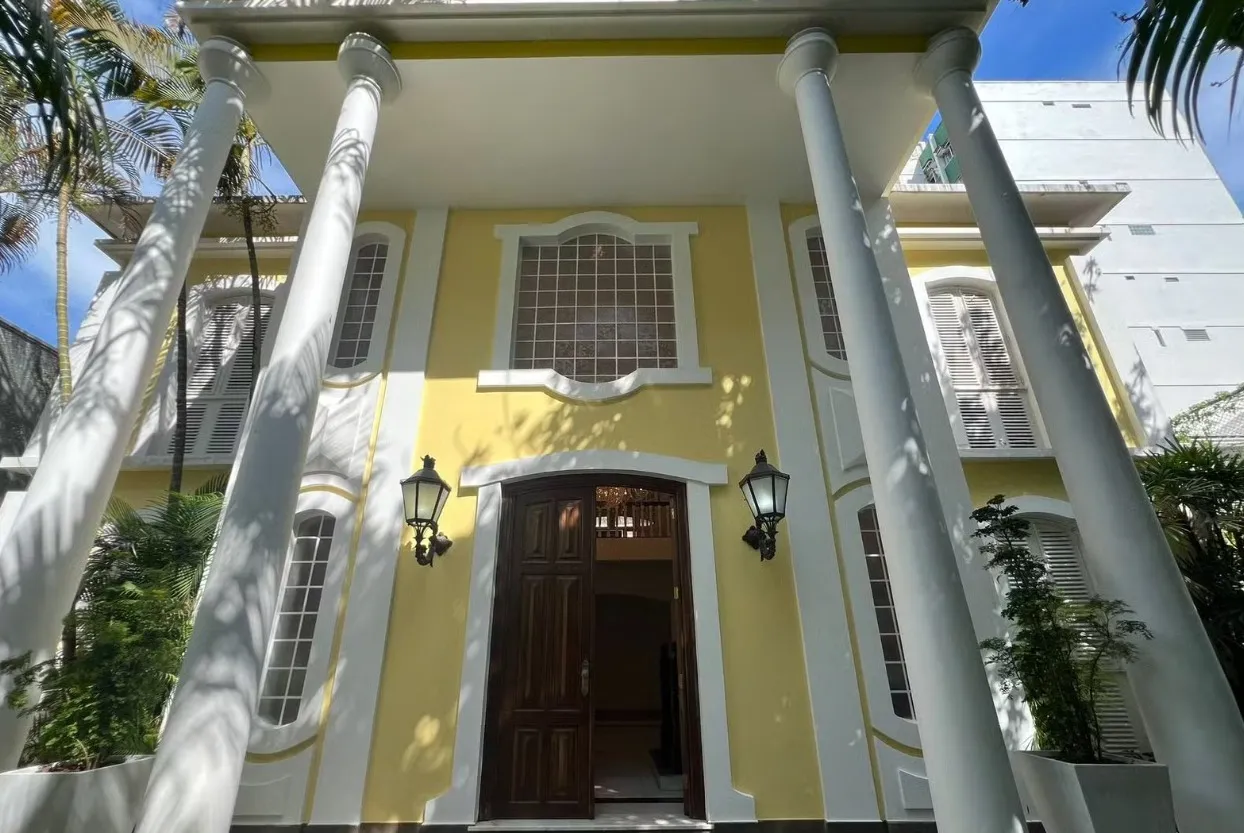Fachada da casa de Glória Maria