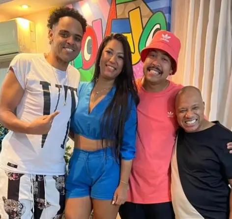 Imagem da notícia: Filho de Anderson Leonardo, do Molejo, elogia luta do pai contra câncer: ‘O guerreiro é sinistro'