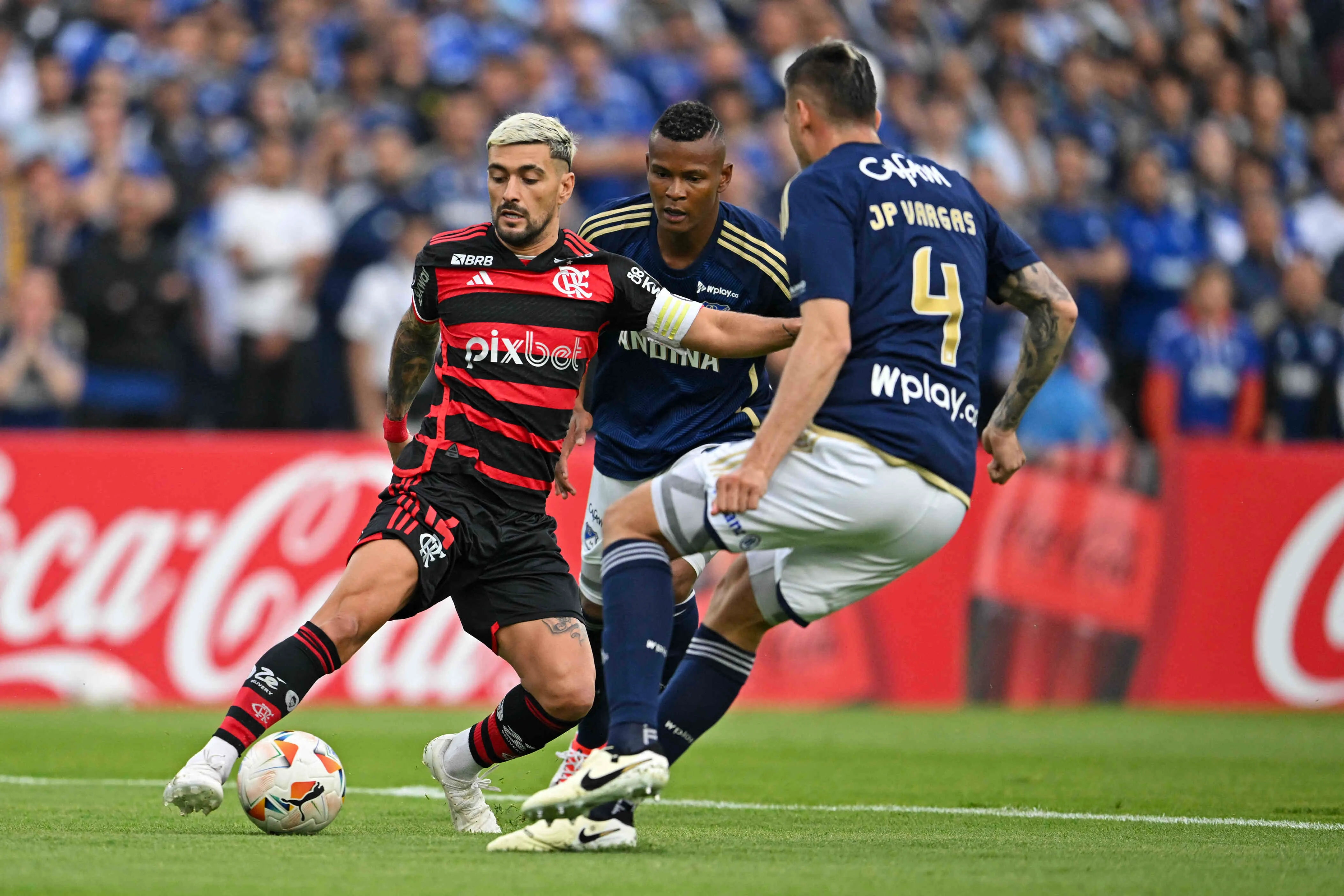 Flamengo durante estreia na Libertadores 2024