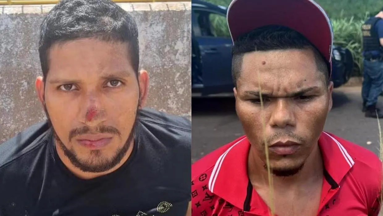 Deibson e Rogério foram capturados em Marabá, no Pará