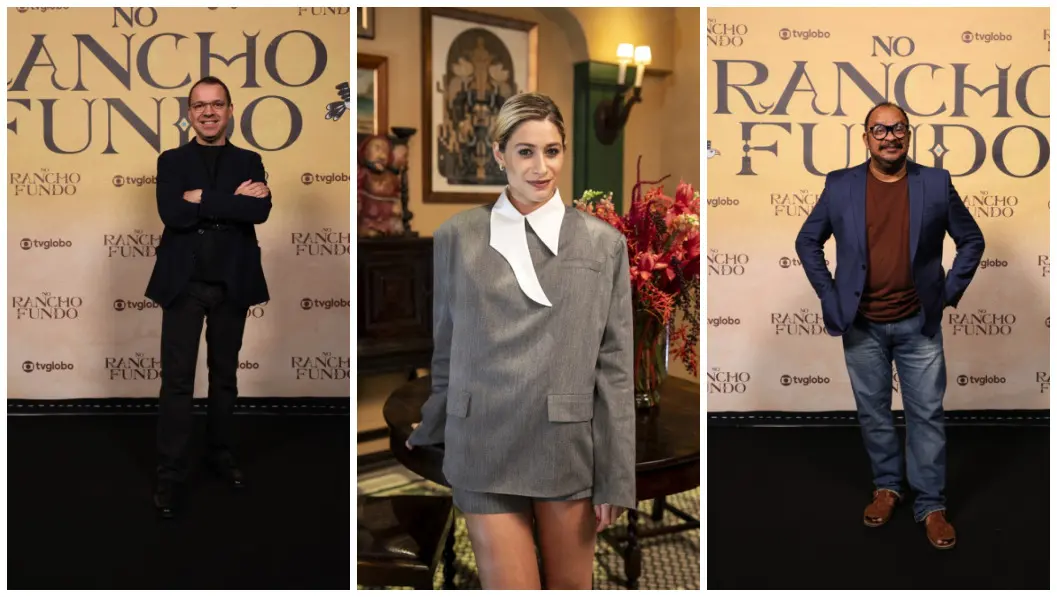 Imagem da notícia: Elenco de 'No Rancho Fundo' se reúne em festa no Rio e fala sobre expectativa para estreia da trama
