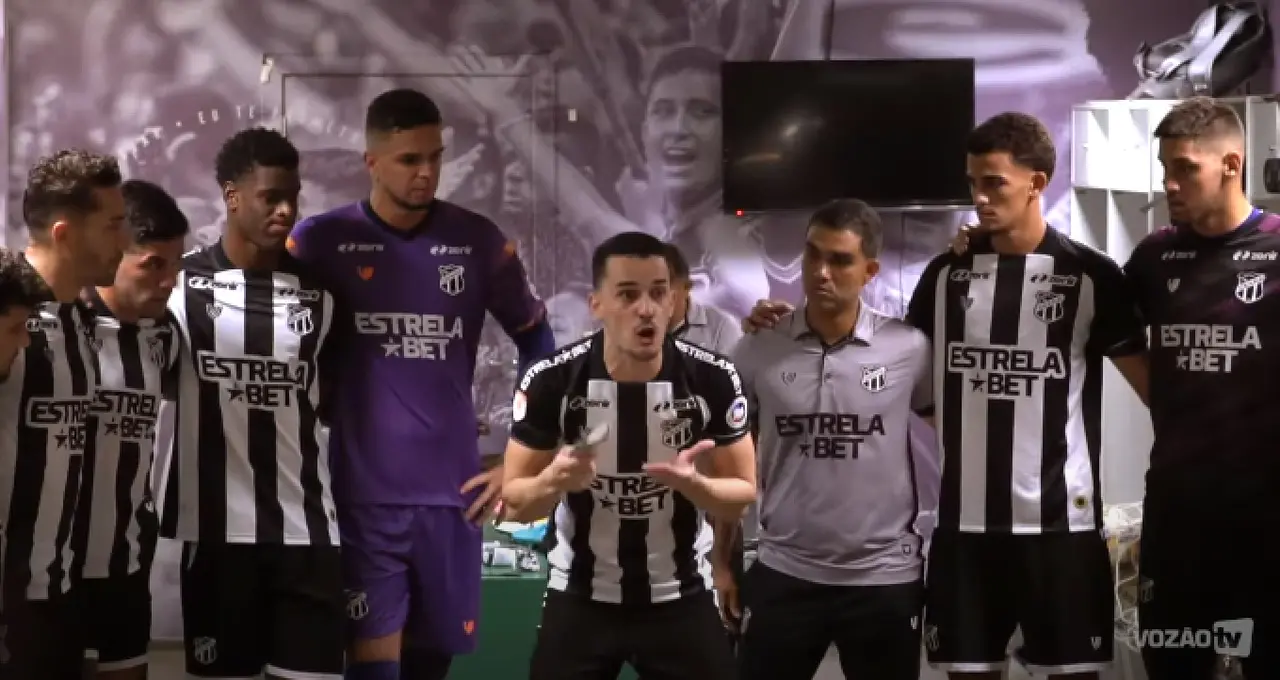 Imagem da notícia O emocionante e forte discurso de Guilherme Castilho para o elenco do Ceará na final do Cearense