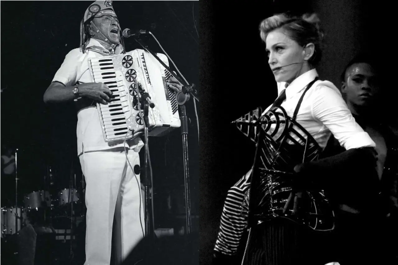 Imagem da notícia: 'Rei do baião' encontra a 'rainha do pop': Madonna publica vídeo escutando Luiz Gonzaga