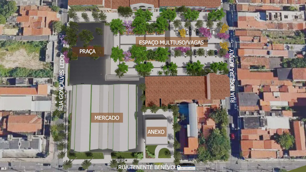 Mapa apresenta como ficará a disposição dos mercados