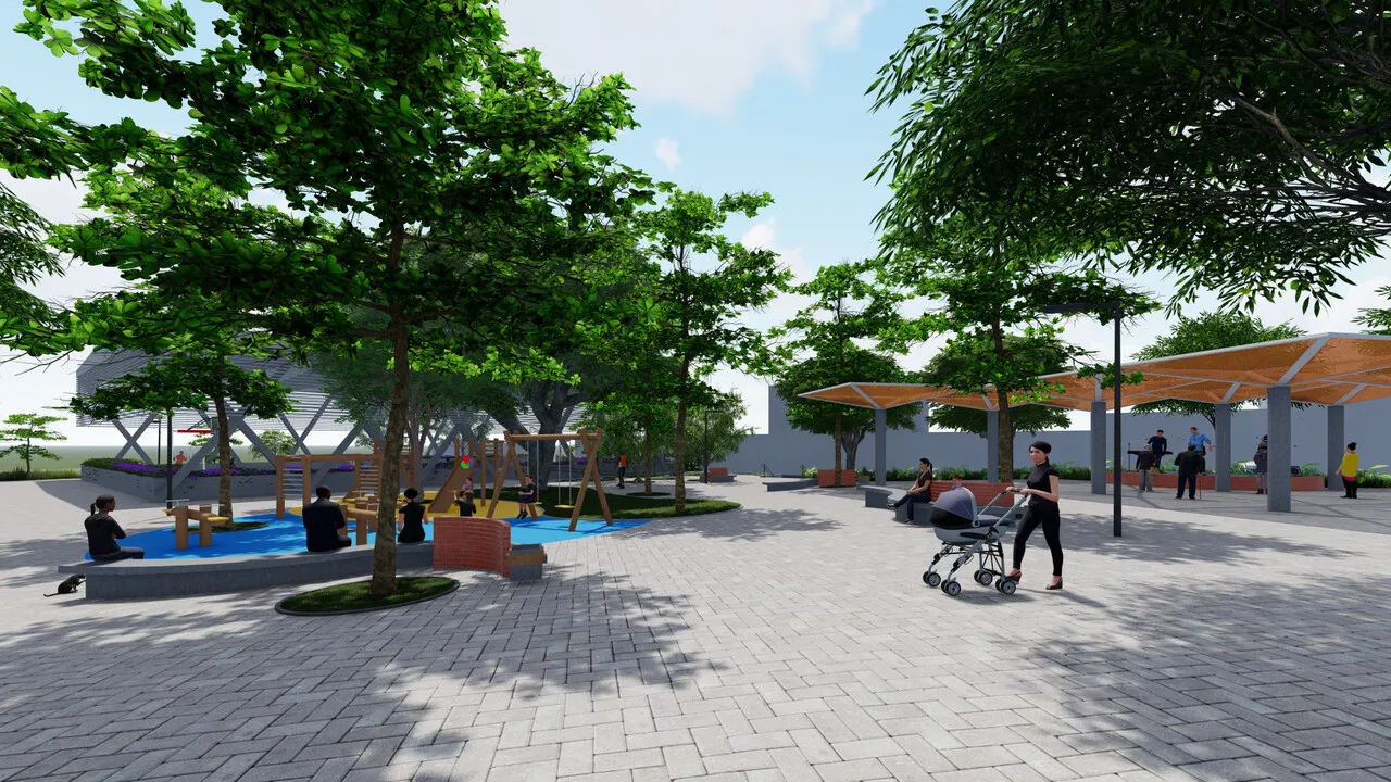 Projeto esboça como deve ficar espaço do atual Mercado da Aerolândia