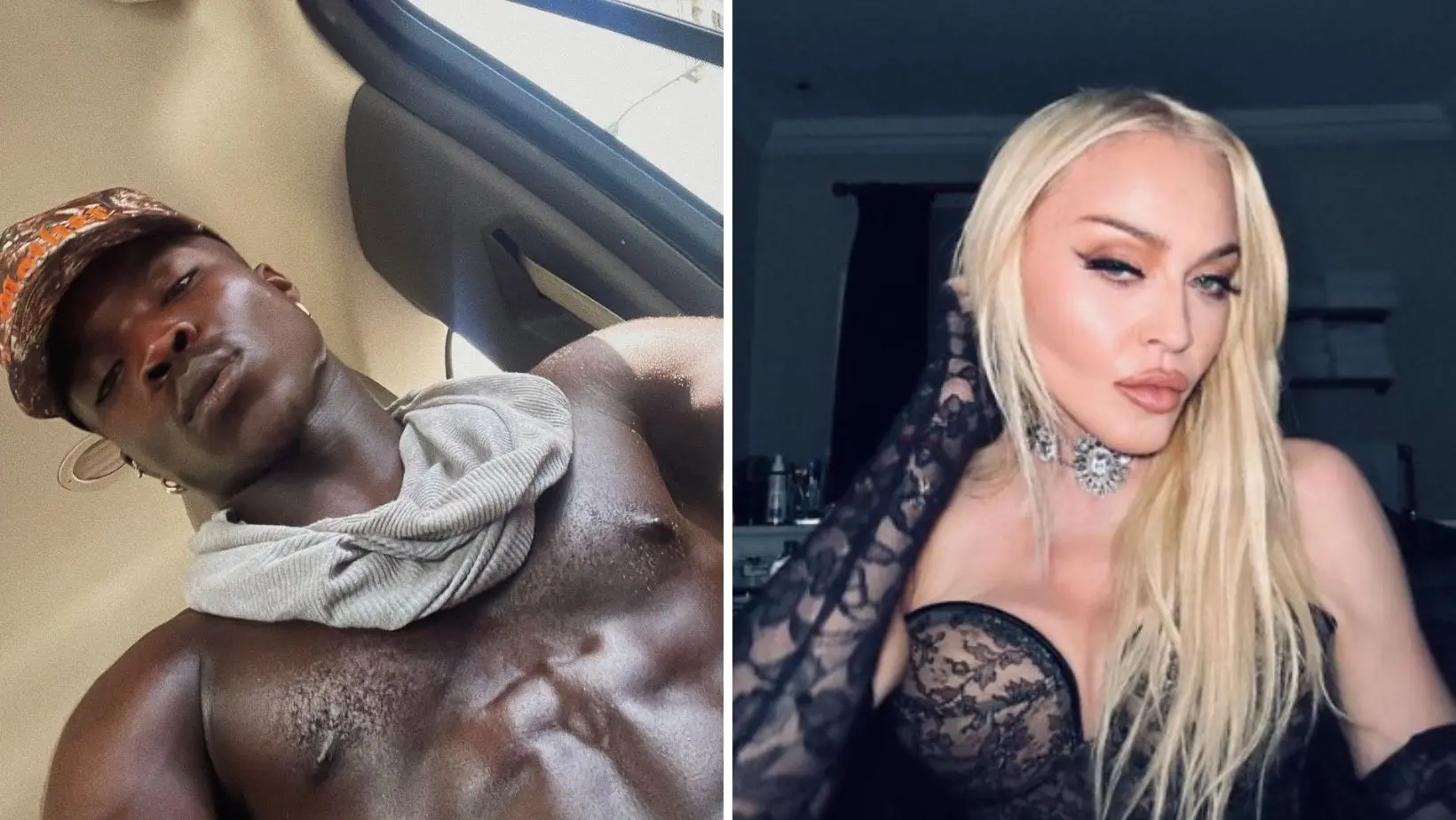 Imagem da notícia: Bailarino de Madonna viraliza ao aderir a 'biquíni brasileiro' e posa em praia do Rio de Janeiro
