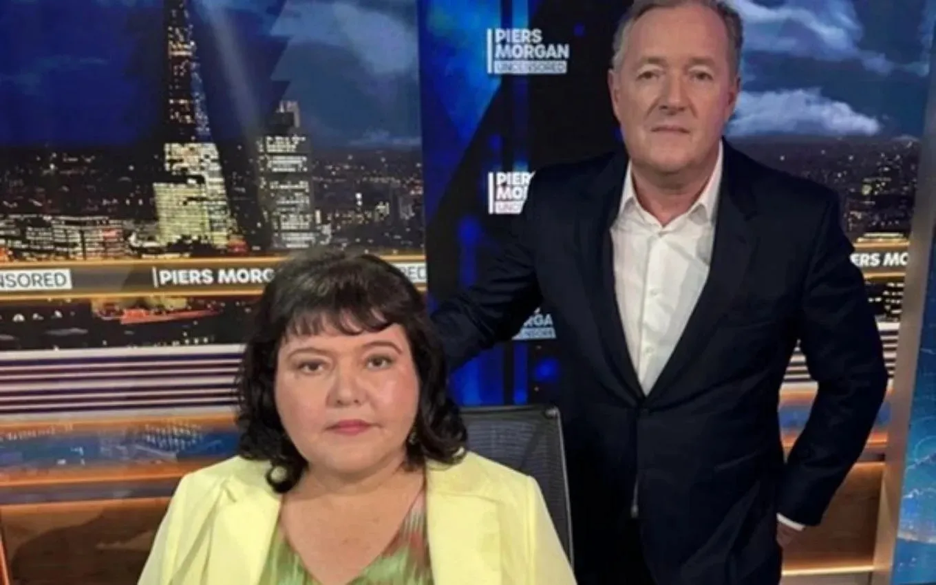 Fiona Harvey concedeu entrevista ao apresentador Piers Morgan