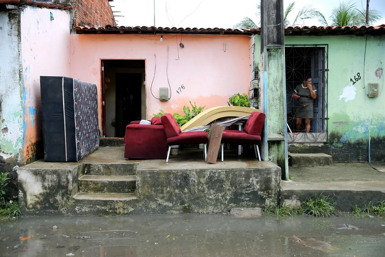 Chuva desta segunda deixou prejuízos para moradores da Capital