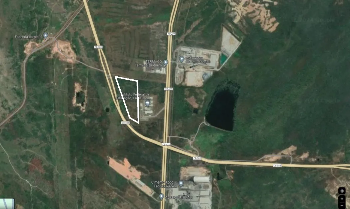 O CIPP planeja instalar o Centro de Inovação em Combustíveis Sintéticos Renováveis nesta área de 7 hectares, ao lado do IFCE
