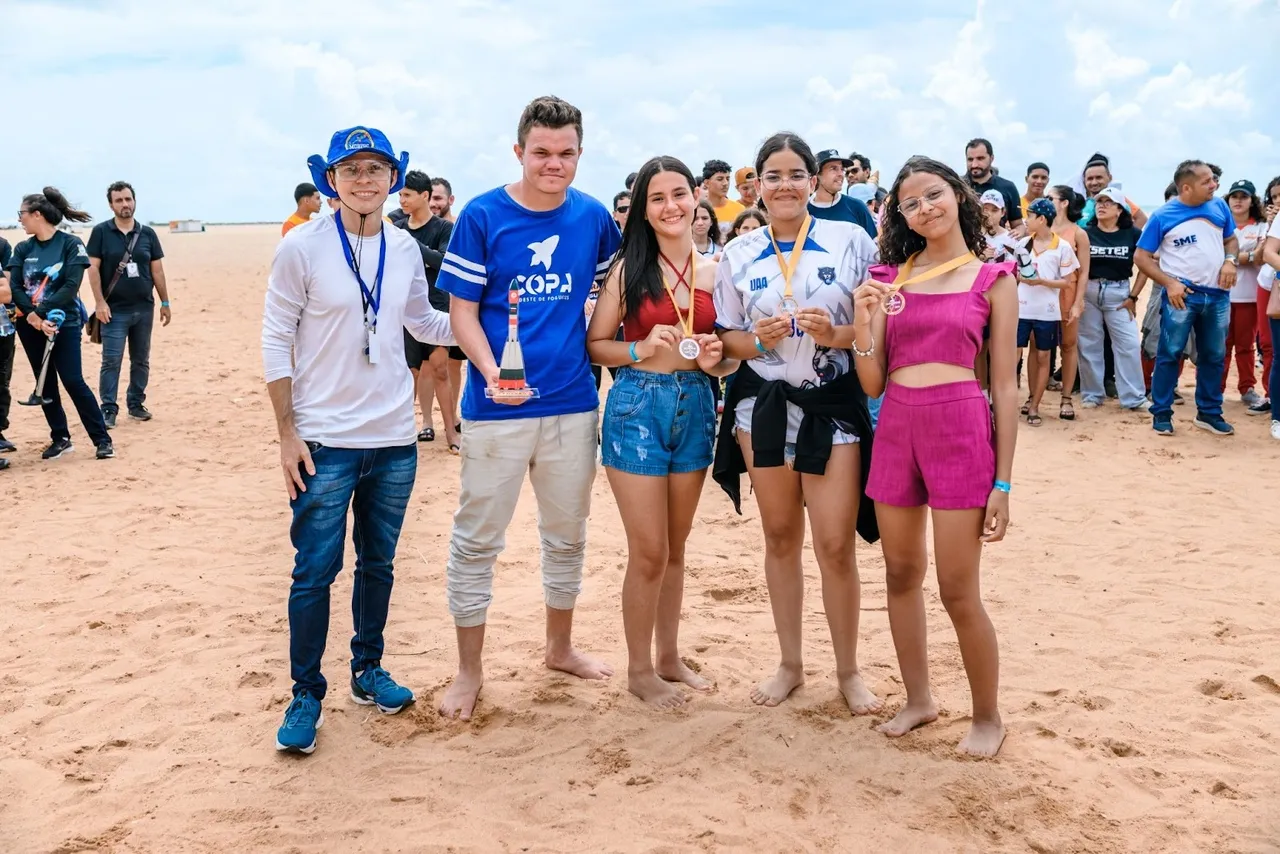 Legenda: Equipe Campeã do Nível 3 de Monsenhor Tabosa-CE com 318m