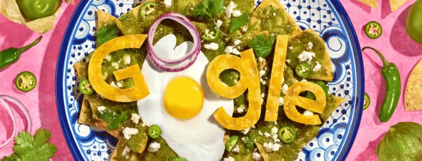 Imagem da notícia Doodle do Google celebra o chilaquiles, prato típico da cultura mexicana; veja receita