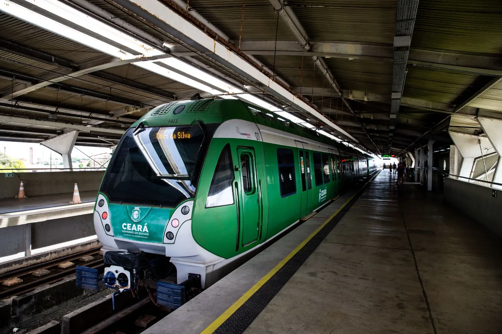 Estação Juscelino Kubitschek em maio de 2024. Obra foi entregue em 2017, sendo a penúltima estação da Linha Sul a entrar em funcionamento