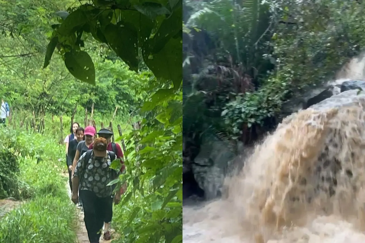 Imagem da notícia: Grupo de 20 pessoas fica ilhado em cachoeira após forte chuva na Grande Fortaleza 