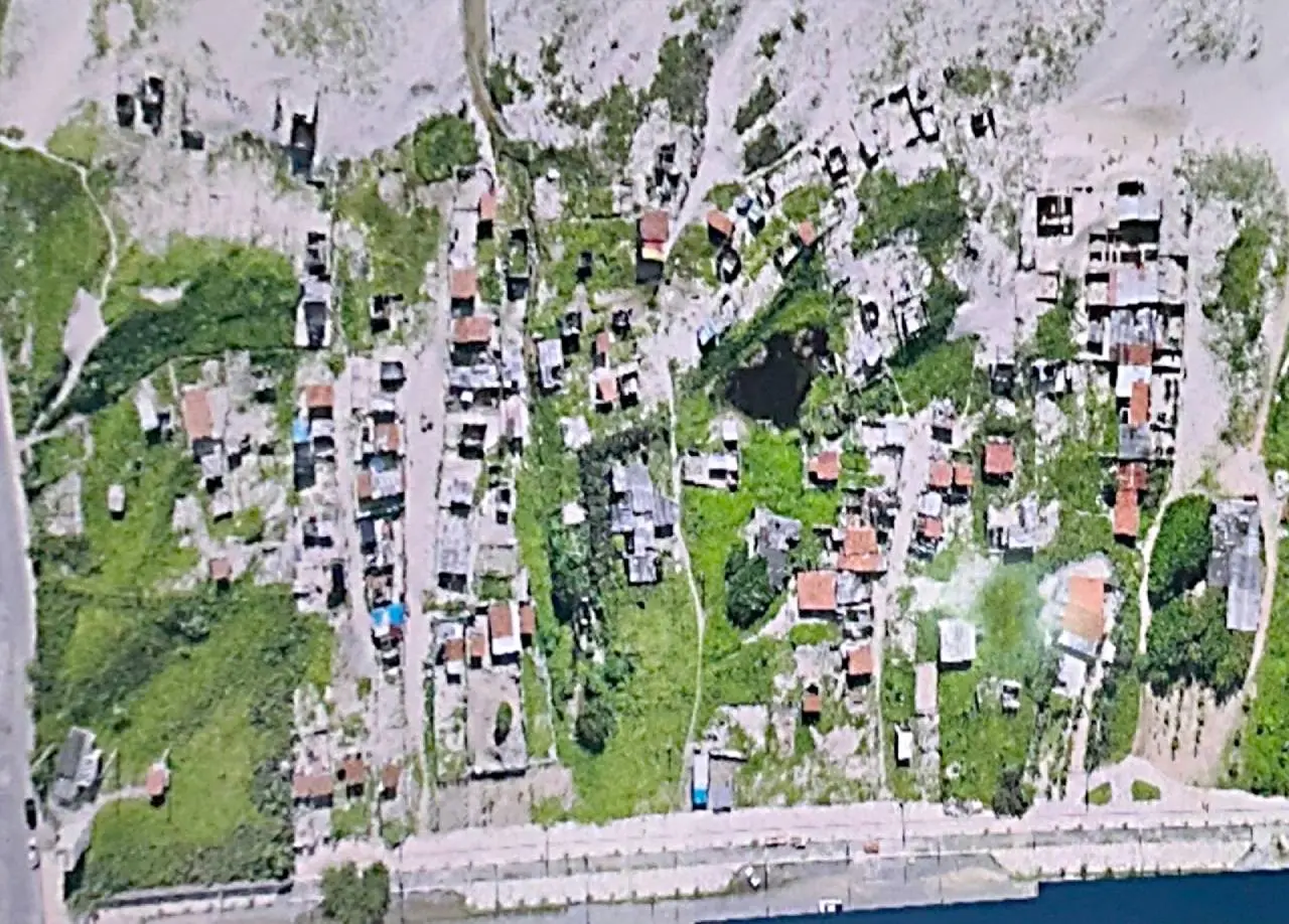 Vista aérea do local onde será instalada a Dessal