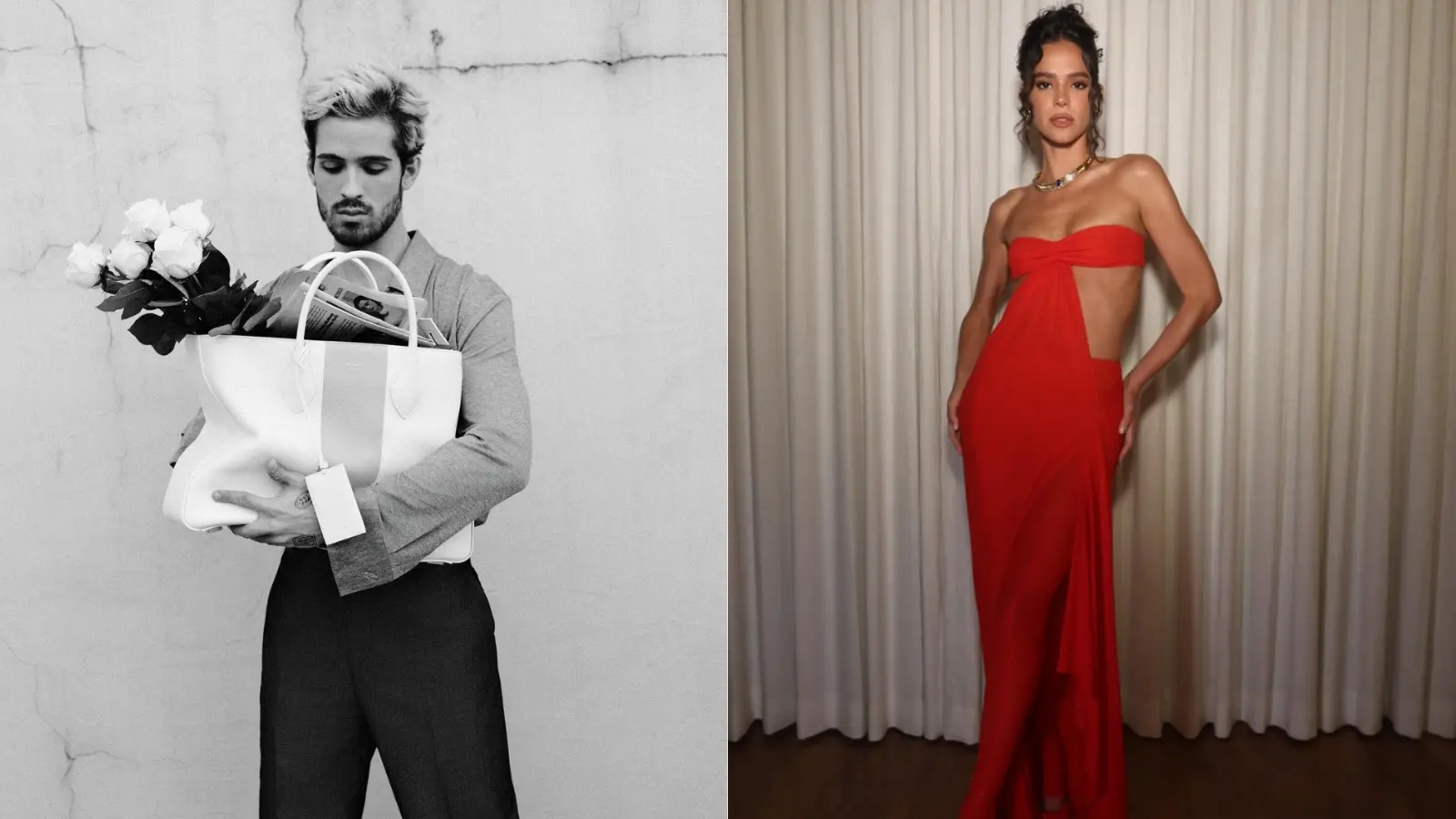 Imagem da notícia: Após negarem romance, Bruna Marquezine e João Guilherme são flagrados aos beijos no RJ