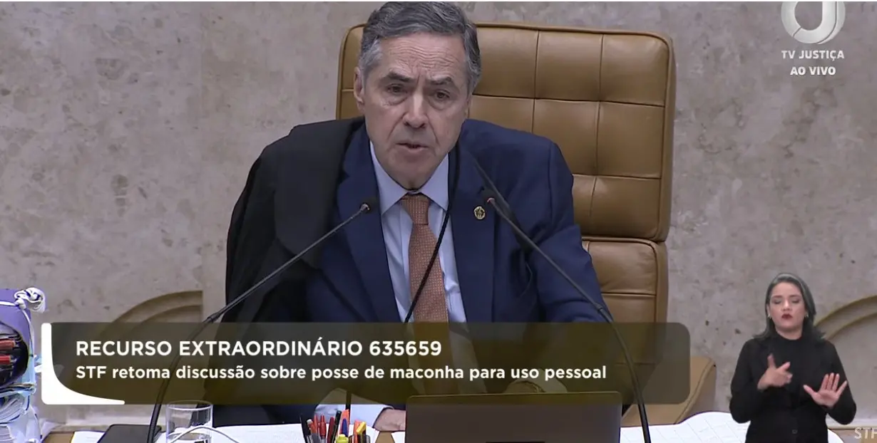 Imagem da notícia: STF forma maioria para descriminalizar porte de maconha; veja como votaram ministros