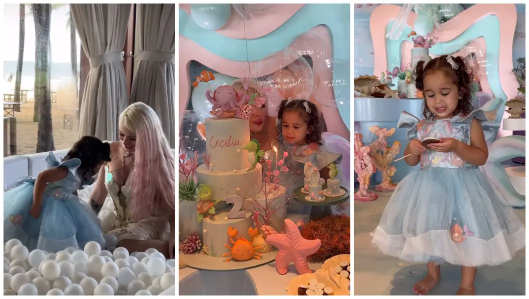Imagem da notícia: Karoline Lima comemora aniversário de 2 anos da filha Cecília, em Fortaleza