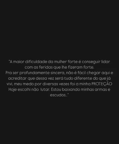 Ingrid Santa Rita falou sobre dificuldade de lidar com feridas