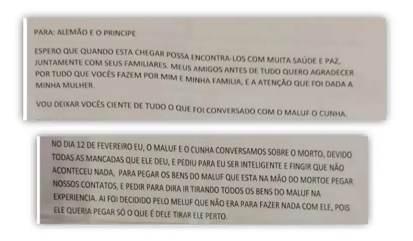 Imagem da notícia: O que diz 'salve' com ordens da cúpula do PCC e apelidos de políticos usados para enganar Polícia