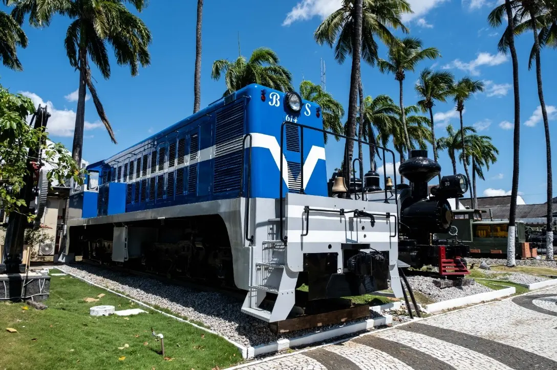 Antiga composição ferroviária de trem