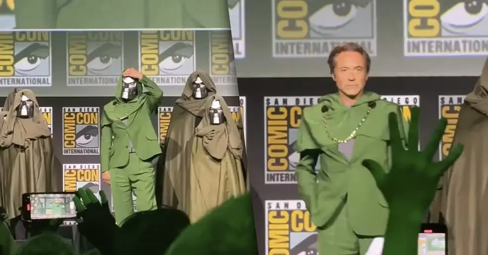 Imagem da notícia: Robert Downey Jr. anuncia volta à Marvel como Doutor Destino e emociona fãs; veja vídeo