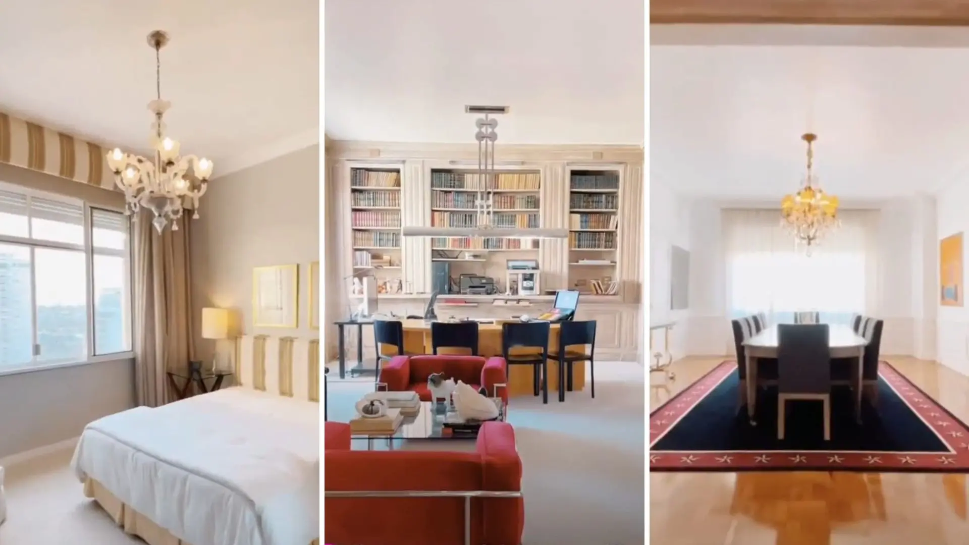 Imagem da notícia: Apartamento de luxo de Jô Soares, com cinema e biblioteca, tem preço reduzido; veja imagens