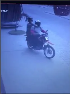 Moto usada no crime