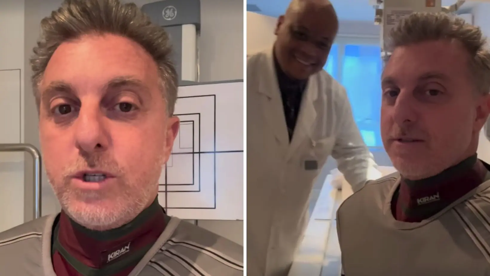 Imagem da notícia: Luciano Huck sofre acidente em escada e realiza exame em hospital