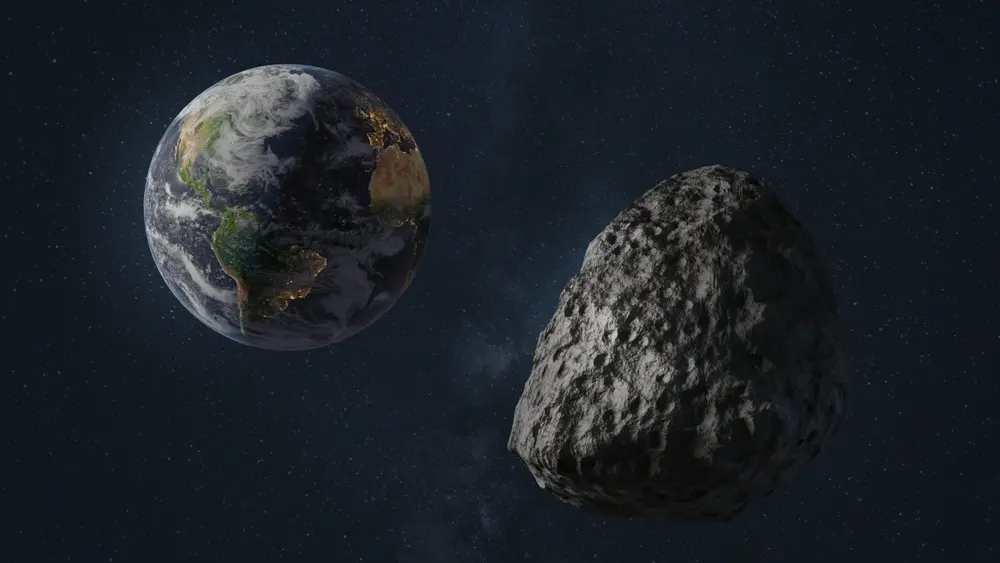 Imagem da notícia: Nasa observa asteroide 'Apophis', com altura da Torre Eiffel, se aproximar da Terra