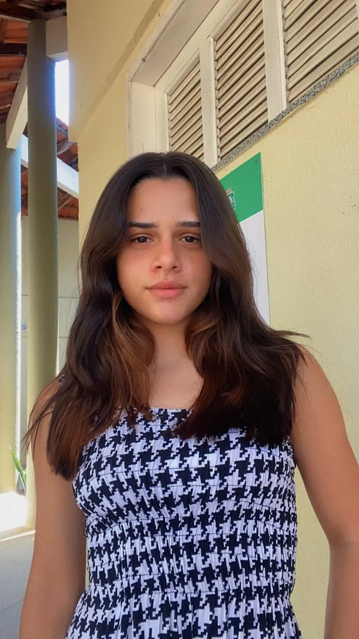 Suzane é estudante do 2º ano do Ensino Médio na EFA Padre Eliésio dos Santos