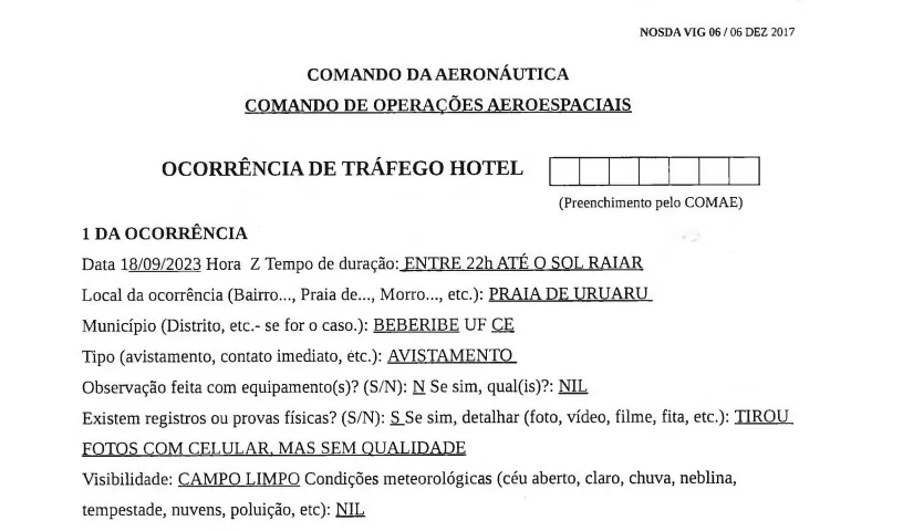 Trecho de relatório recentemente divulgado