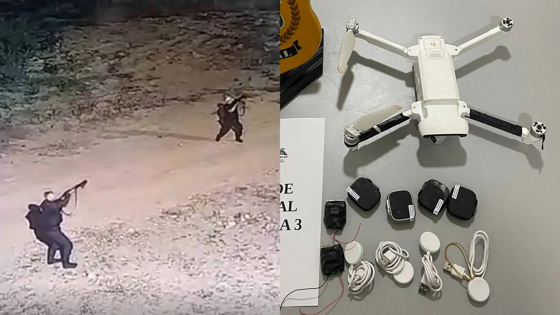 Imagem da notícia: Policiais penais derrubam drone no ar com tiros na Unidade Prisional Itaitinga 3; assista