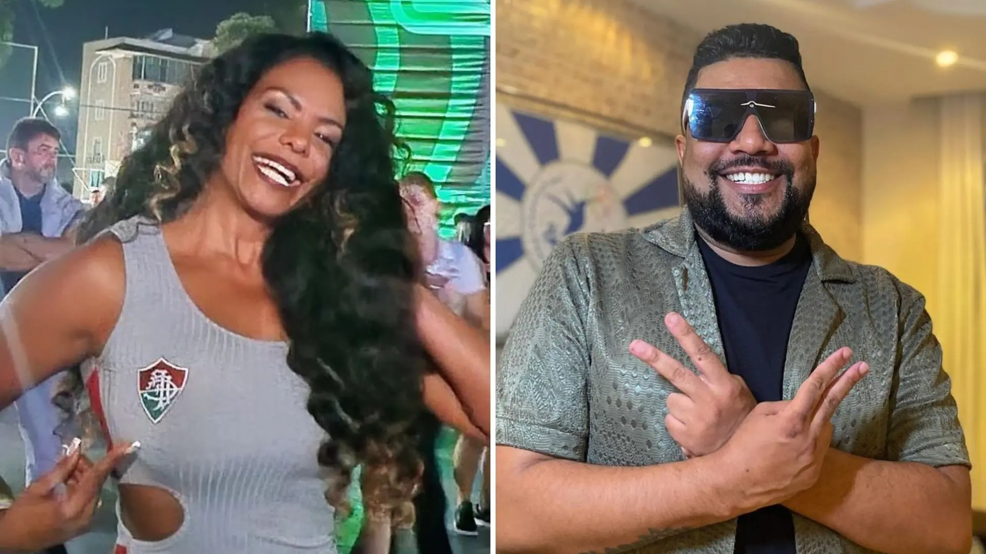 Imagem da notícia: Selminha Sorriso, porta-bandeira da Beija-Flor, anuncia separação do ex-marido, Vagnel Magal