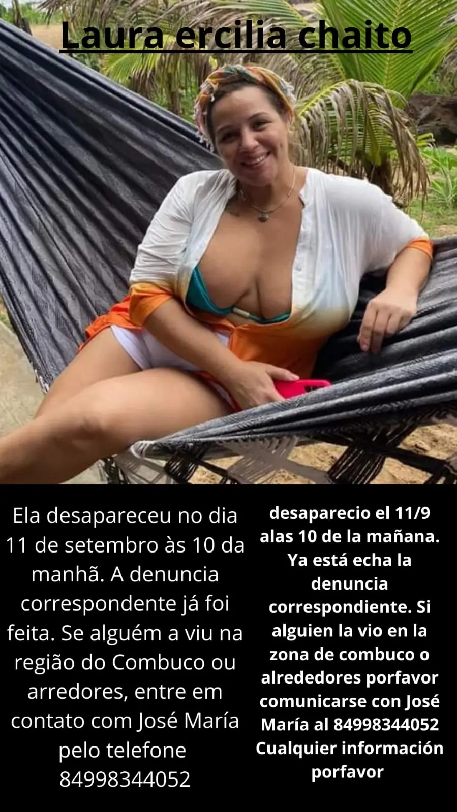 Imagem da notícia: Argentina desaparece na praia do Cumbuco, no Ceará, e mobiliza conterrâneos nas buscas