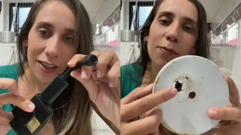Imagem da notícia: Família encontra câmera escondida em teto do banheiro de apartamento alugado; veja vídeo