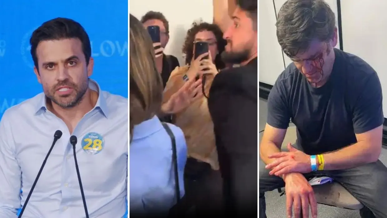 Imagem da notícia: Assessor de Pablo Marçal agride marqueteiro de Nunes com soco após candidato ser expulso de debate